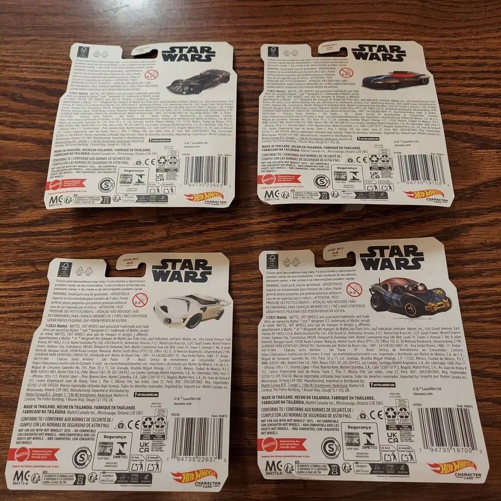 Hot Wheels Star Wars Character Cars Lot CadBane /Darth /Anakin/ ST / 2023